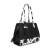 Whipstitch Cow Print Satchel Bag with Tassel