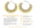 Sunlit Sparkle Hoop Earrings