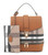 2-Piece Plaid Concealed Carry Backpack