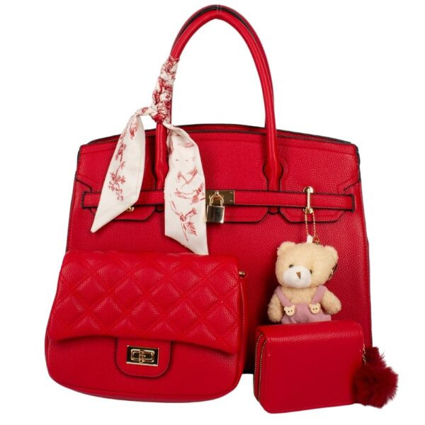 Luxury Handbag with Scarf