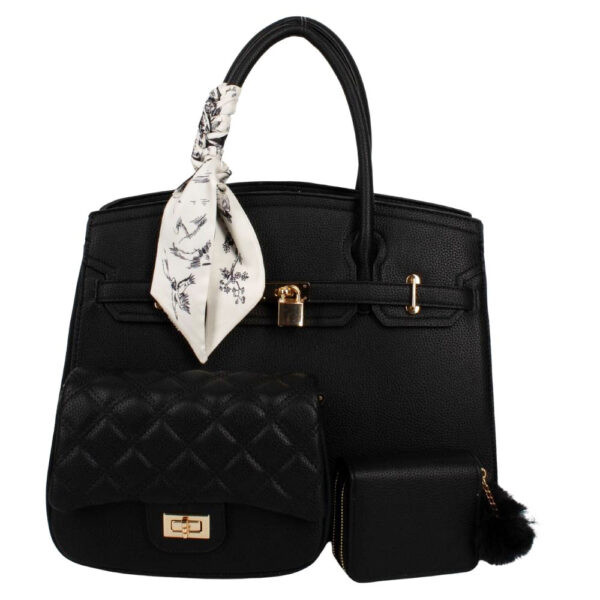 Luxury Handbag with Scarf