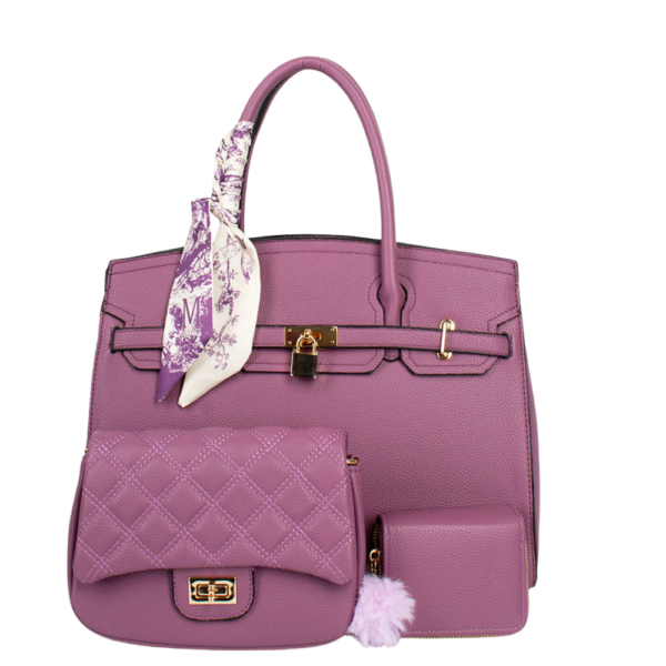 Luxury Handbag with Scarf