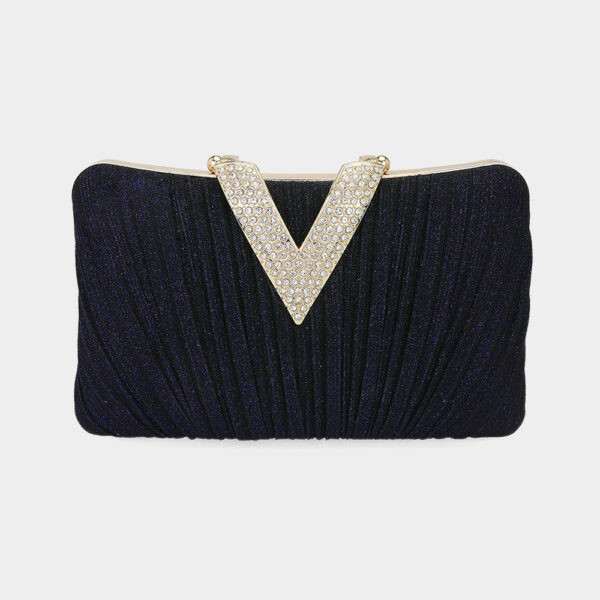 Fabric V-Fold Clutch