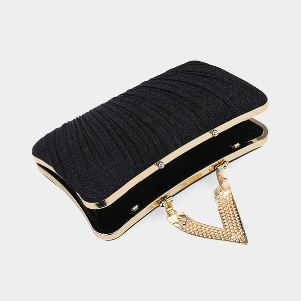 Fabric V-Fold Clutch