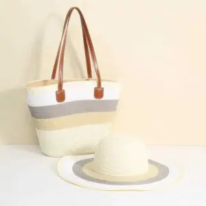 Braided Hat and Bag Set