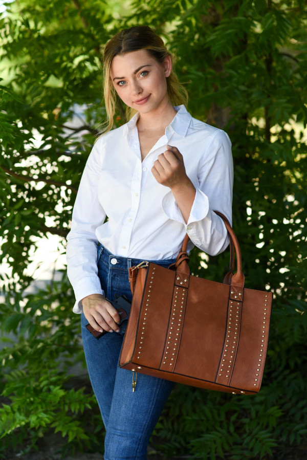 Concealed Carry Lock and Key Satchel with Coin Pouch