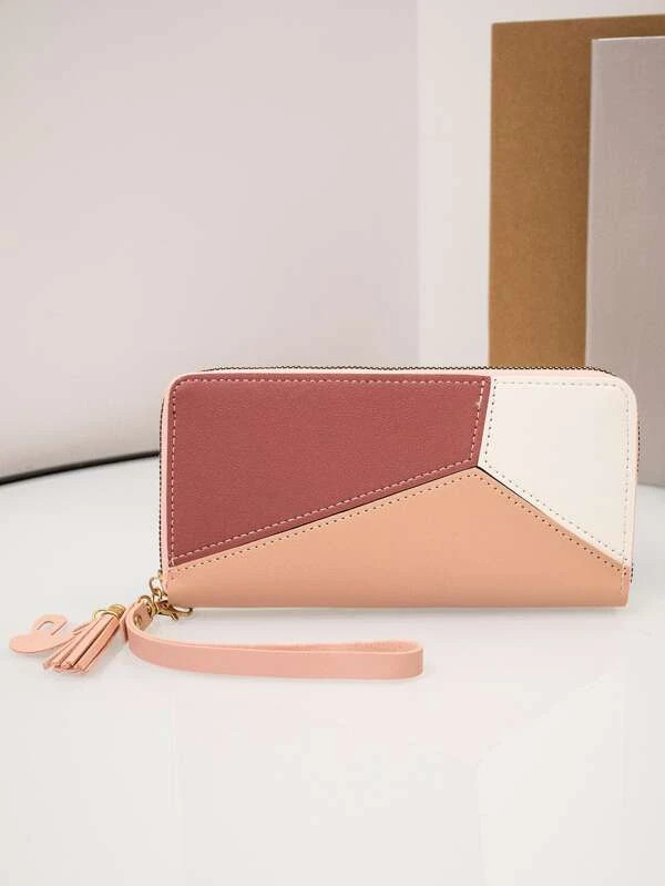 Colorblock Clutch Bag