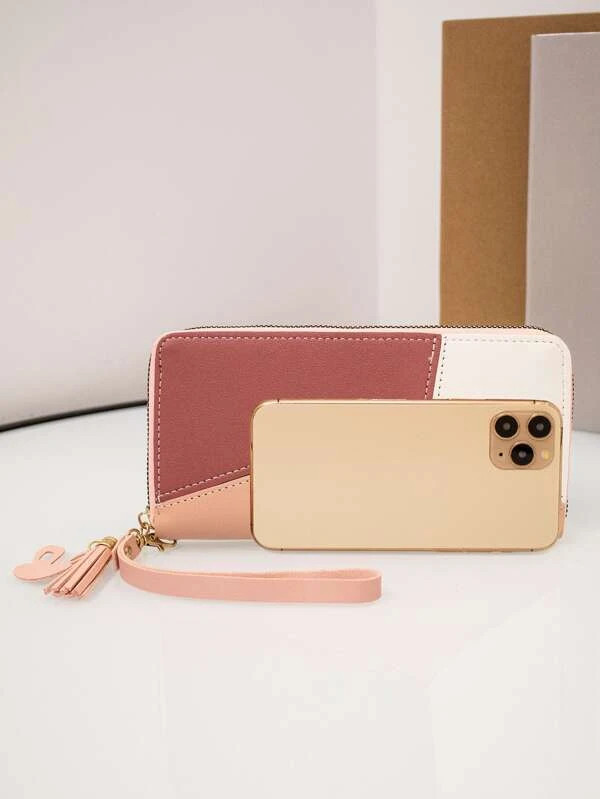 Colorblock Clutch Bag