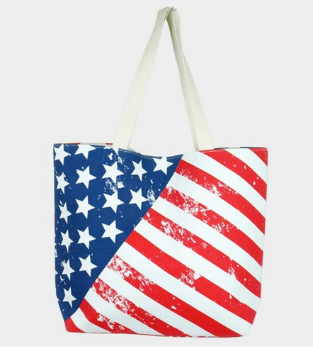 Patriotic Beach Tote