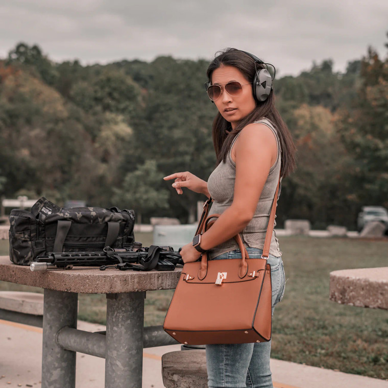 Conceal Carry Lock and Key Satchel