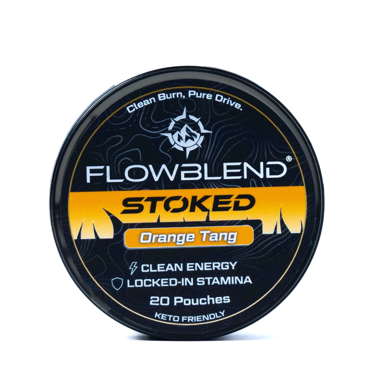 STOKED Orange Tang energy pouches can
