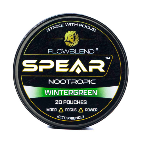 SPEAR Wintergreen nootropic pouch can