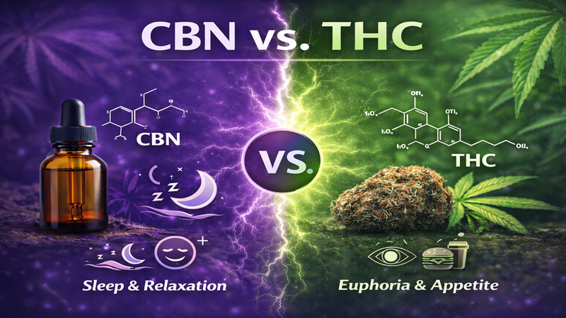 Cannabinol vs THC: Effects and Key Differences