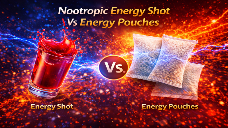 Nootropic Energy Shot vs Pouches