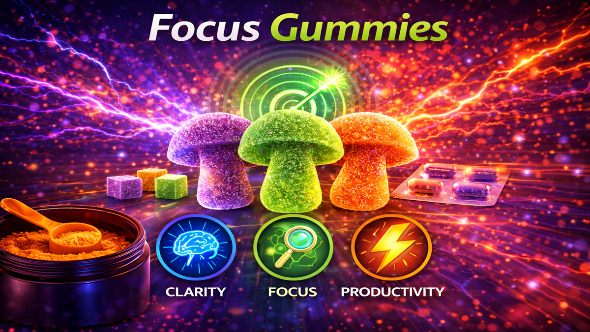Focus Gummies for Concentration, Clarity, and Brain Health