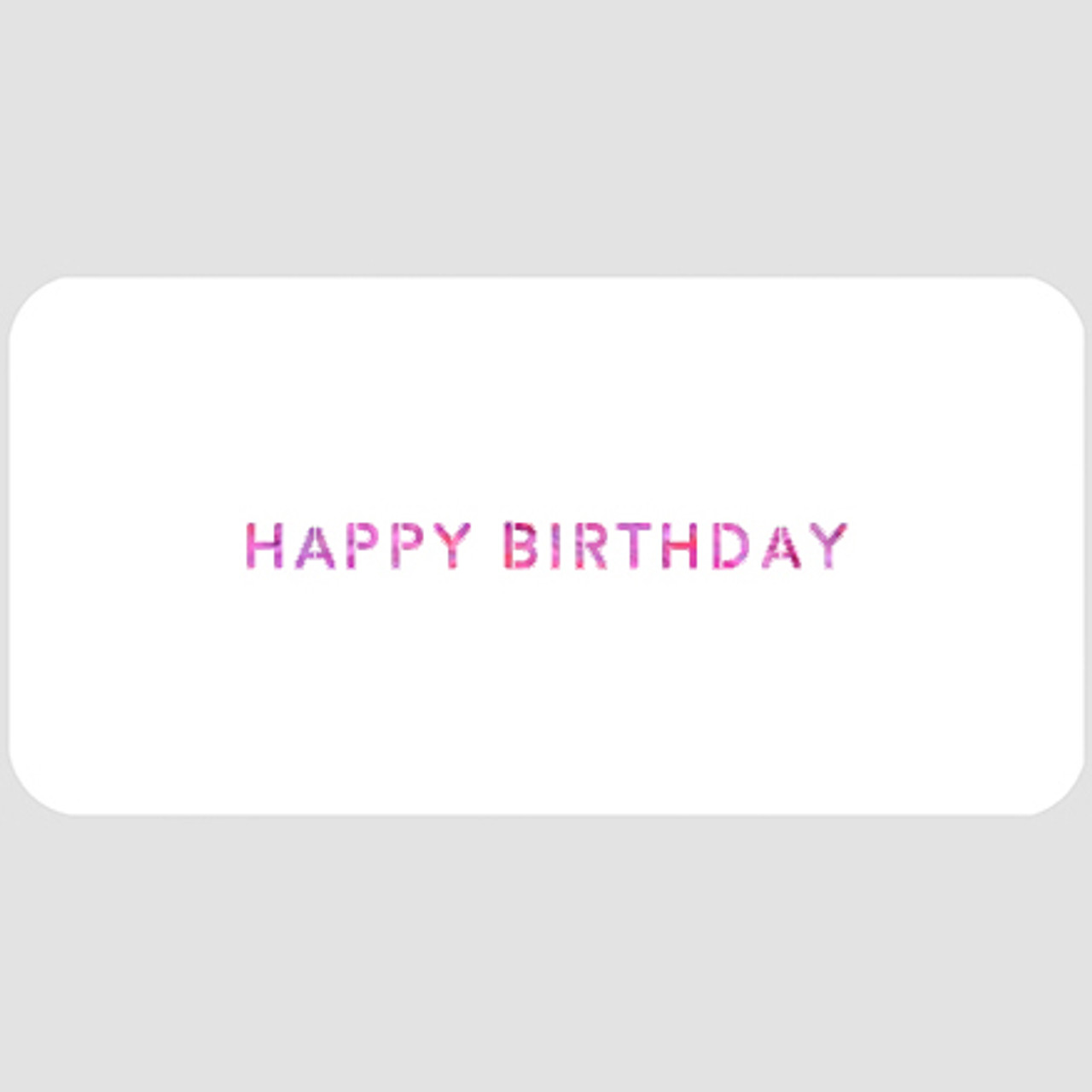 Simple Happy Birthday Stencil - A Colorful Life Designs