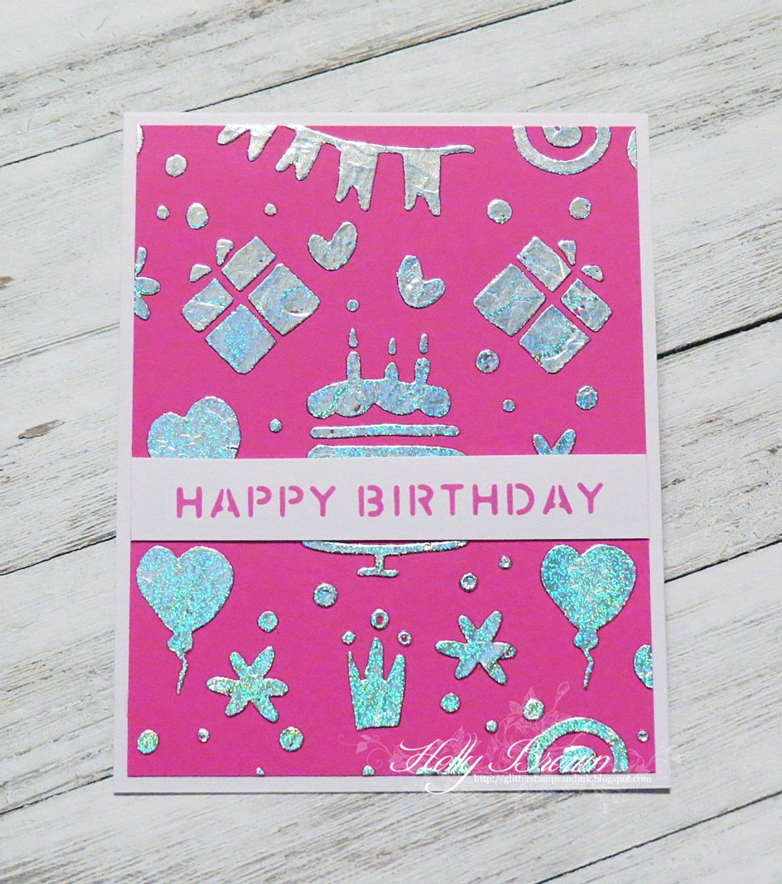 Happy Birthday Stencil Reusable Mylar Craft Stencil for 