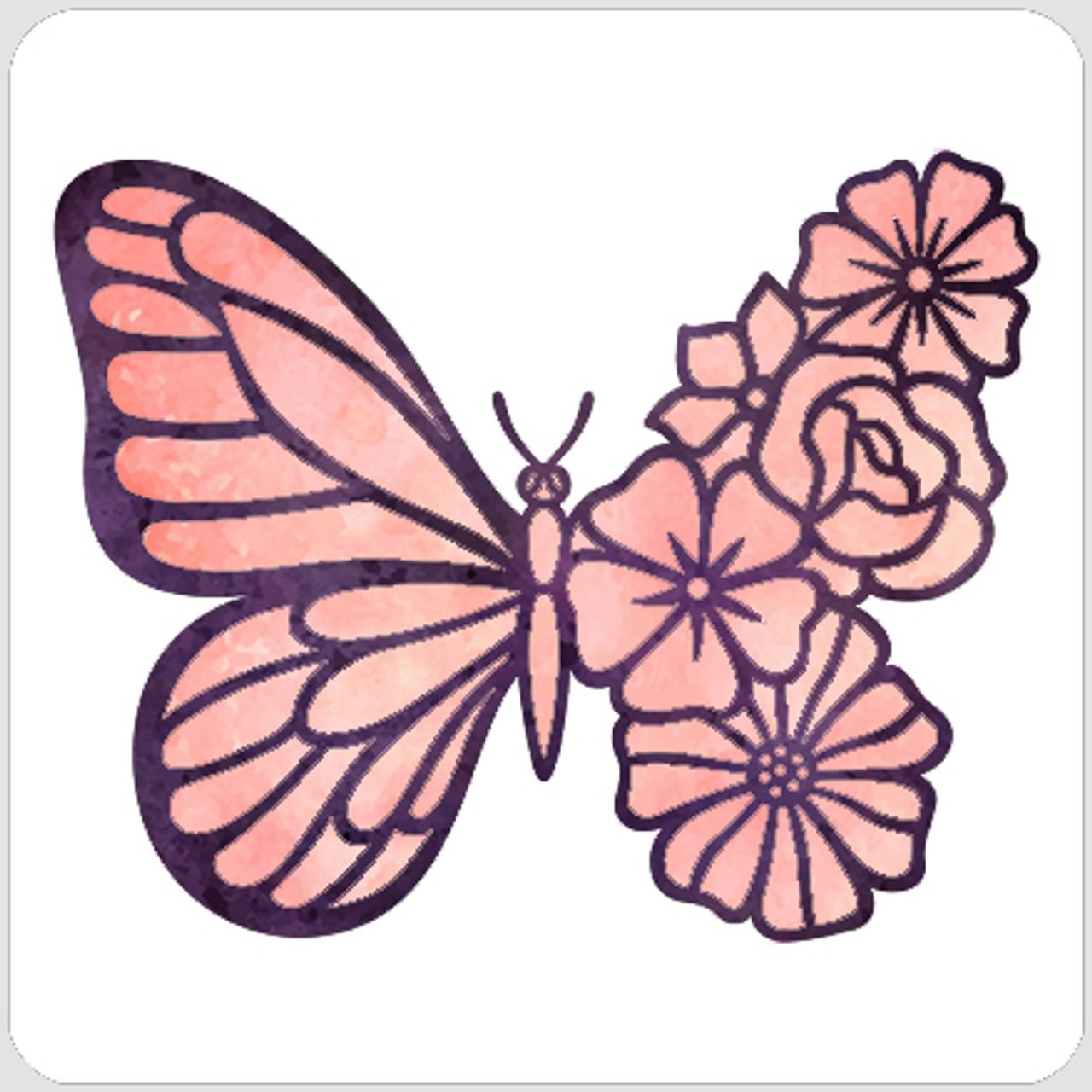 Layered Mixed Butterfly Stencil