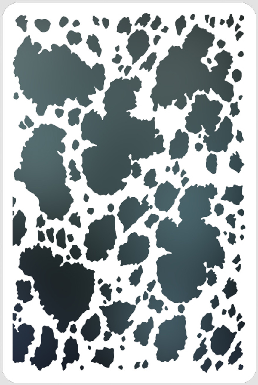 Designer Stencils Cow Spots - Camoflage Wallpaper Wall Stencil SKU #3149