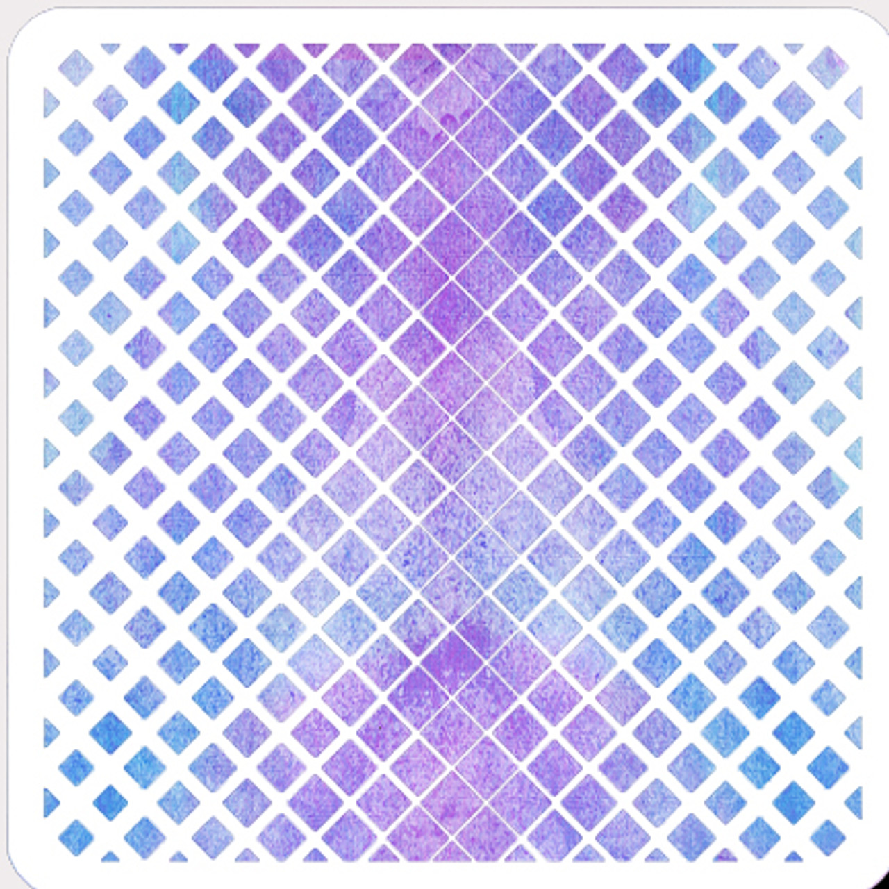 Diamond Pattern - 10 Mil Clear Mylar -Reusable Stencil Pattern