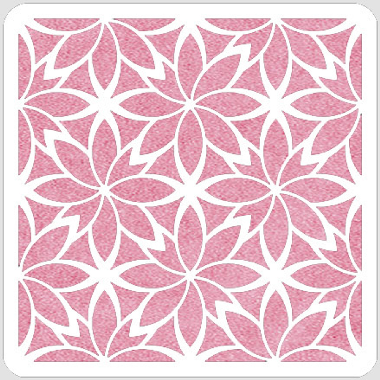 Stencil Flowers Motifs