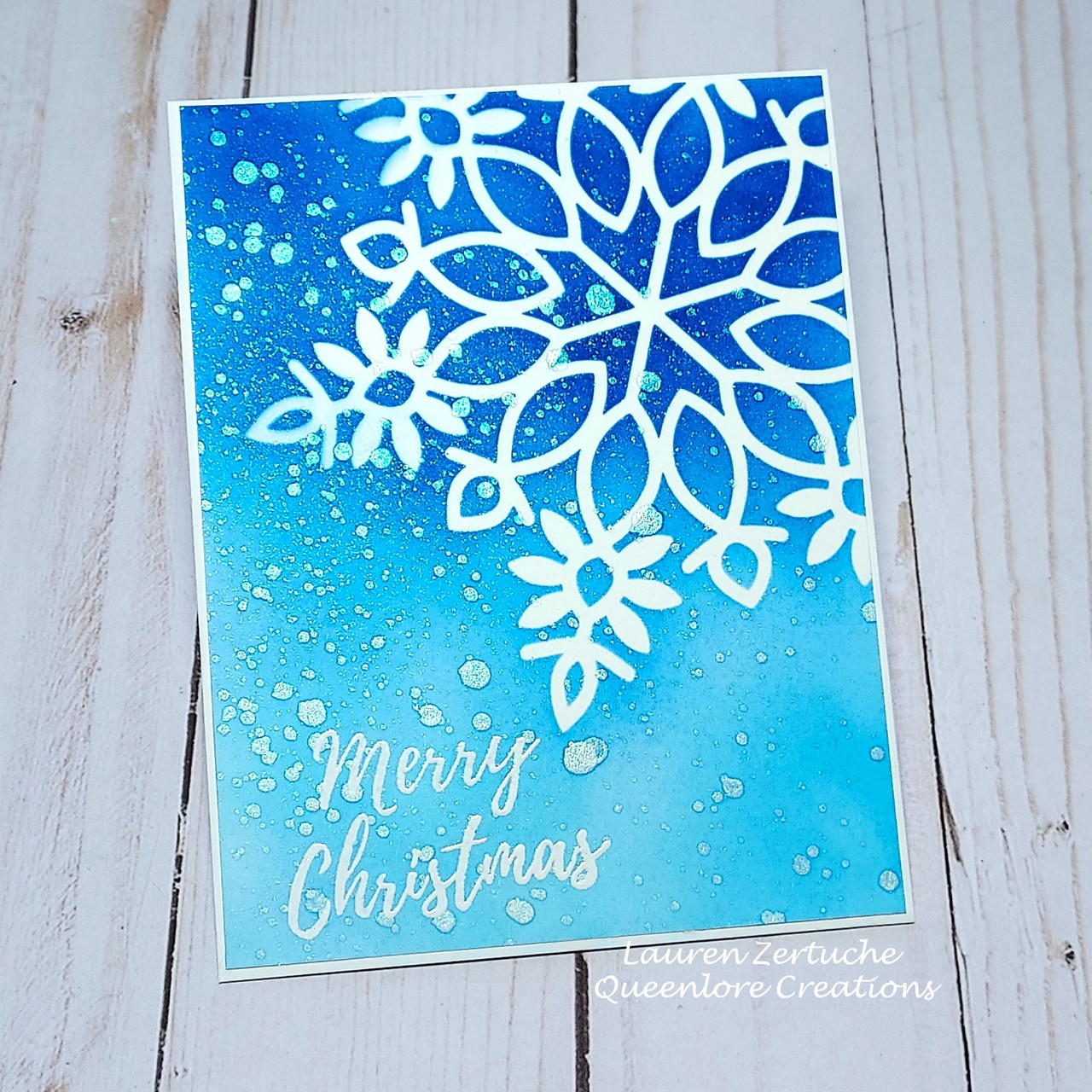 Fetching Snowflake Stencil - A Colorful Life Designs