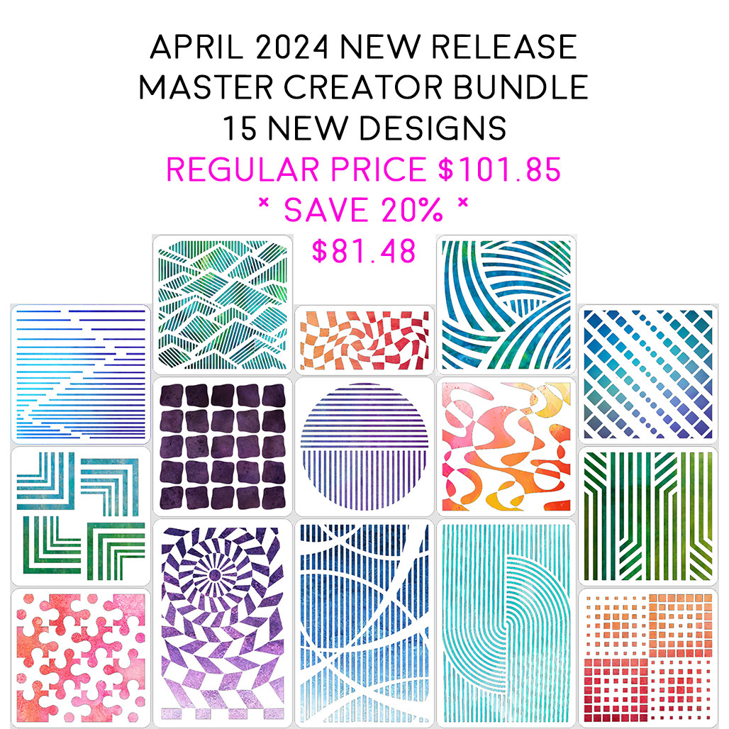 Master Creator Bundle April 2024 Geometric - A Colorful Life Designs