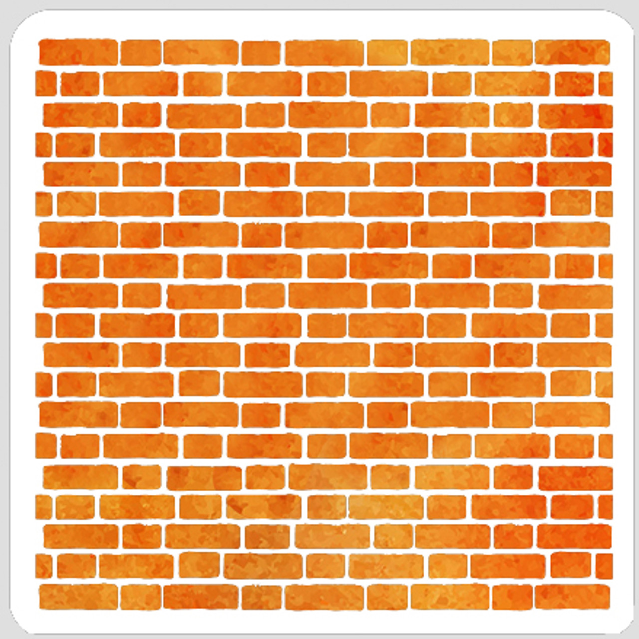 Brick Wall stencil in 2 layers.