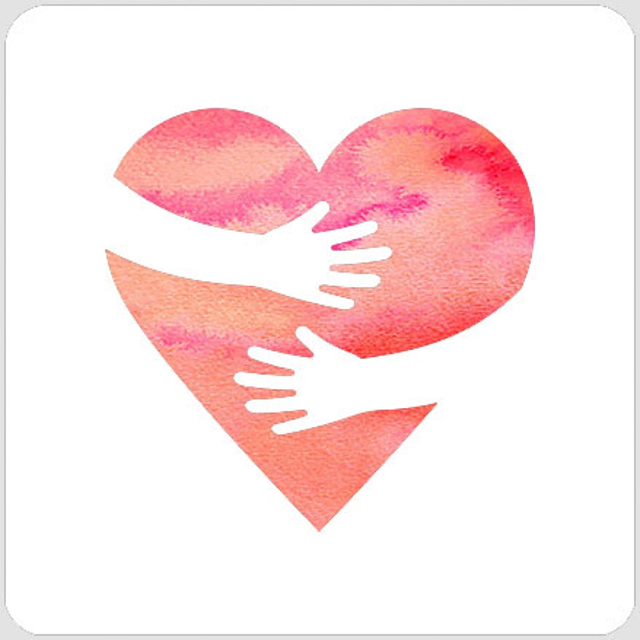 Heart Hug Stencil - A Colorful Life Designs