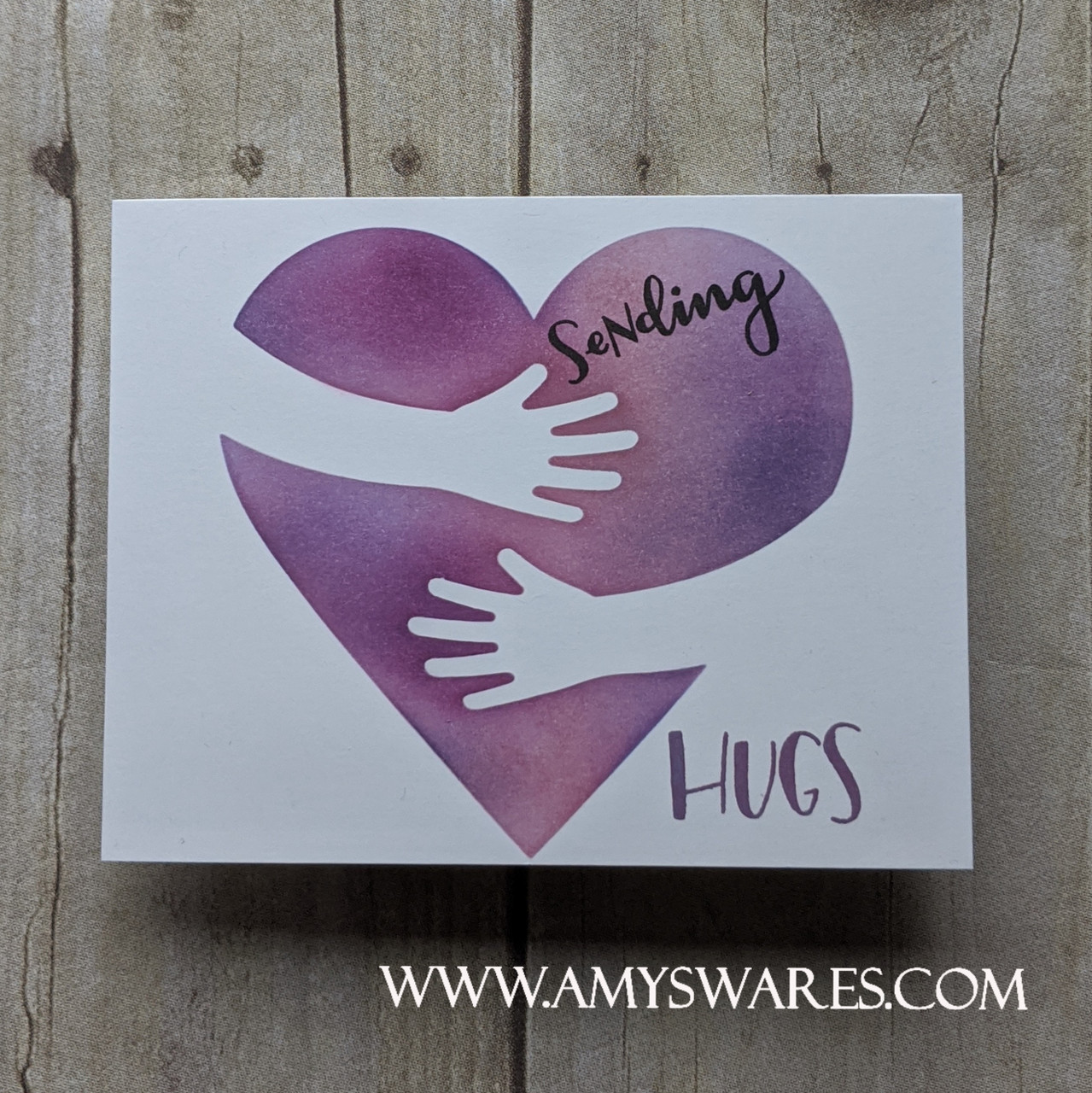 Heart Hug Stencil - A Colorful Life Designs