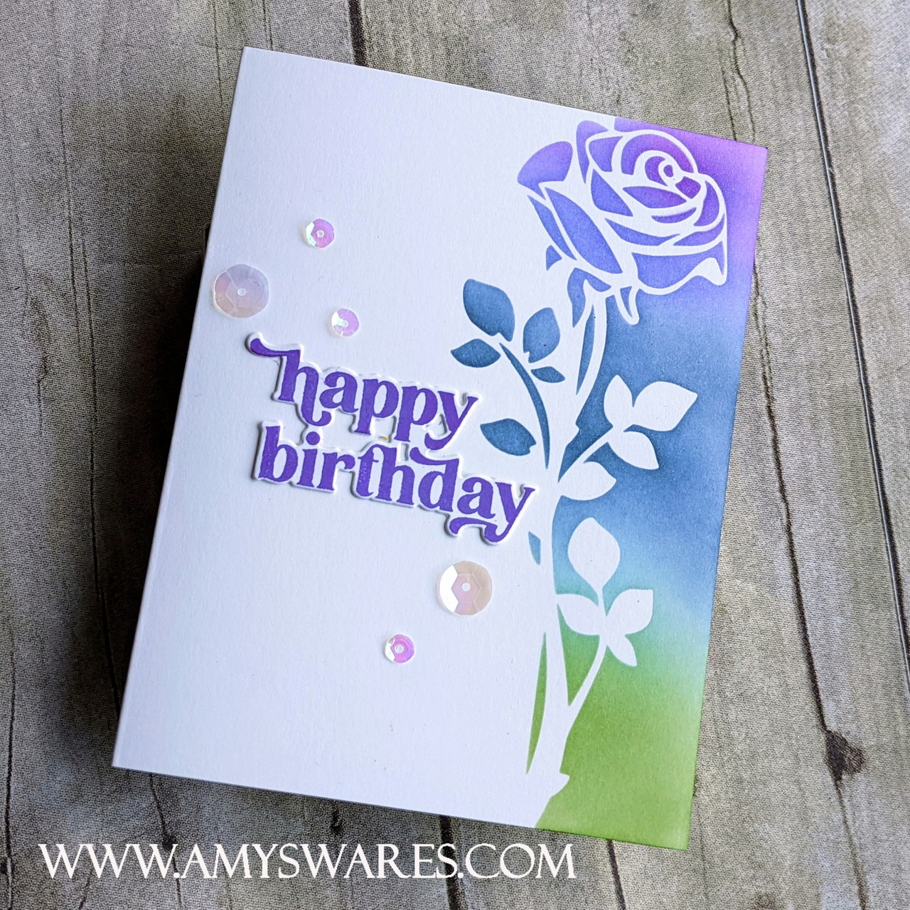 Happy Birthday Stencil Paint Cards Journaling Reusable Crafts Art QU63 