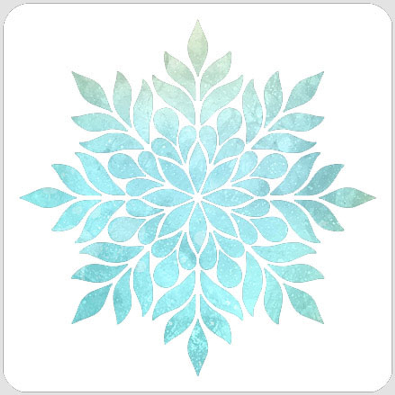 Elegant Snowflake Stencil - A Colorful Life Designs