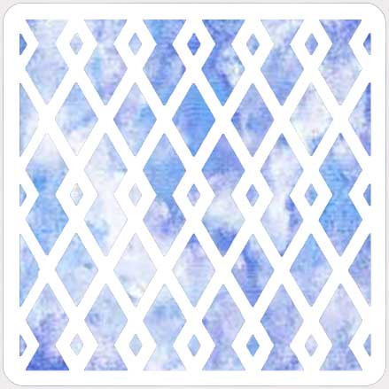 Three Diamonds Stencil - A Colorful Life Designs