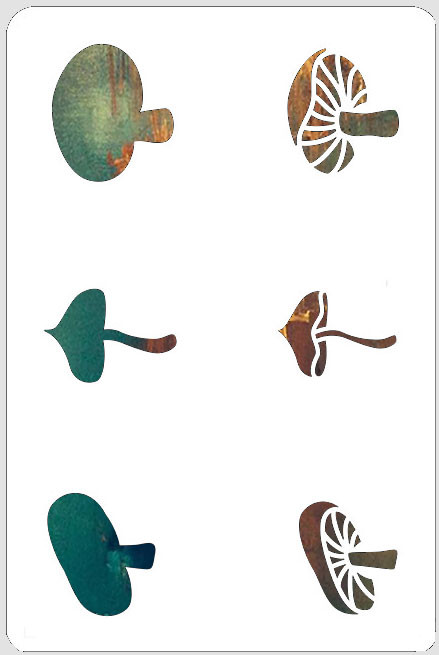 Mushrooms Stencil 