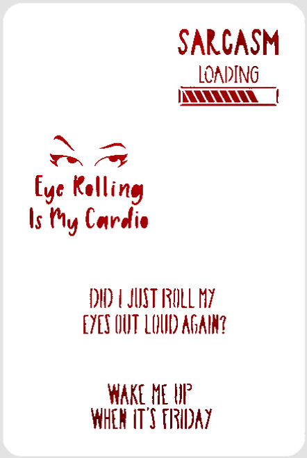 Eye Rolling Stencil 