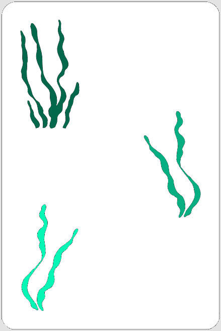 Layered Seaweed Stencil - A Colorful Life Designs