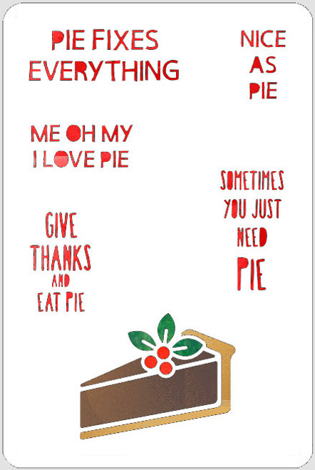 Pie Fixes Everything Stencil