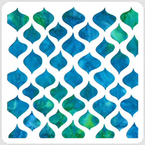 Shabby Scales Stencil