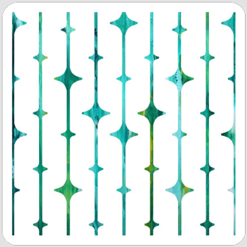 Mid Century Atomic Strands Stencil