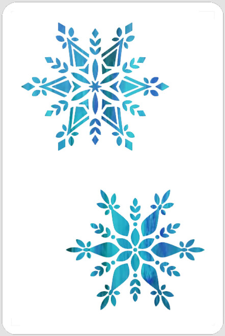 Stellar Snowflakes Stencil Stellar Snowflakes Stencil