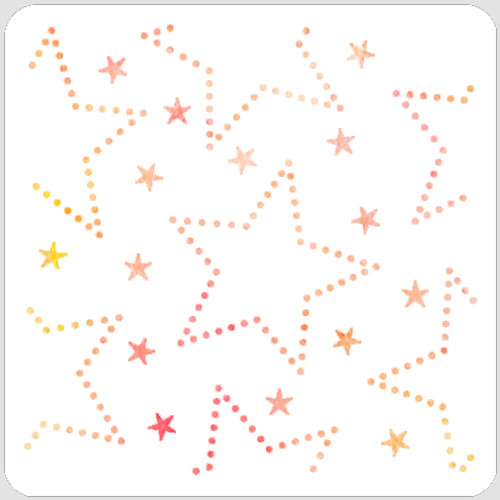 Star Dots Stencil