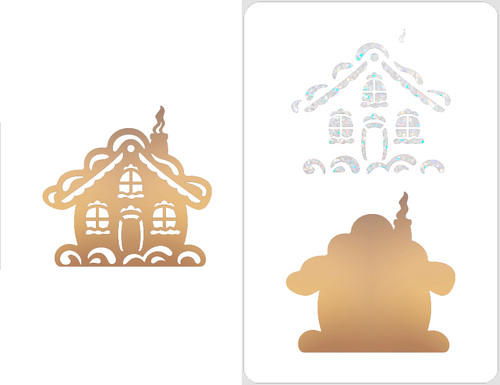 Gingerbread House Stencil Gingerbread House Stencil