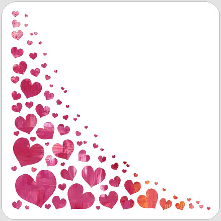 Love Waterfall Stencil