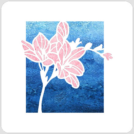 Freesia Stencil