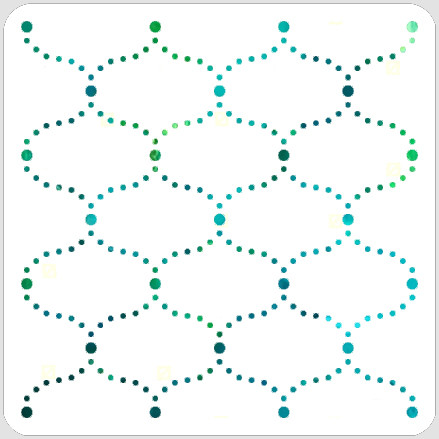 Dotted Arabesque Stencil