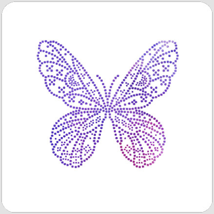 Dotty Butterfly Stencil