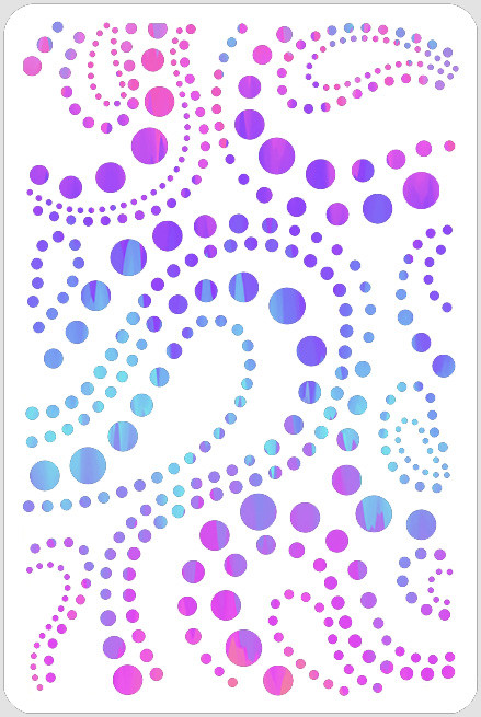 Serpentine Circles Stencil