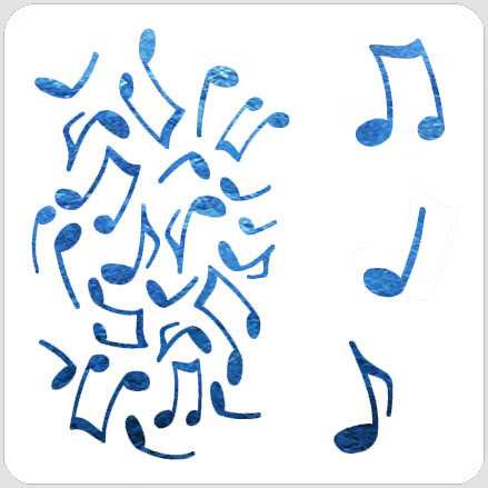 Music Elements Stencil