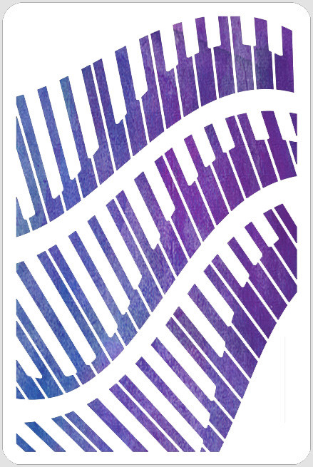 Piano Keys Stencil