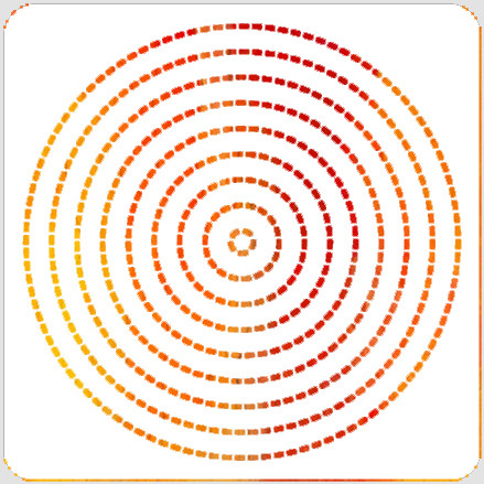 Dashing Circle Stencil